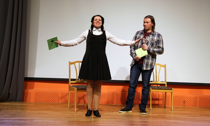 Актёры театра кукол Светлана Козленко и Алексей Бурмагин.